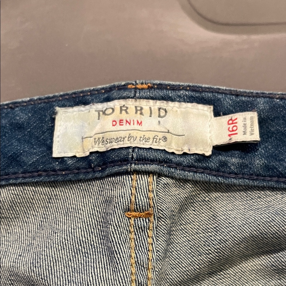 Torrid Denim Blue Boyfriend Jeans - Picture 2 of 3